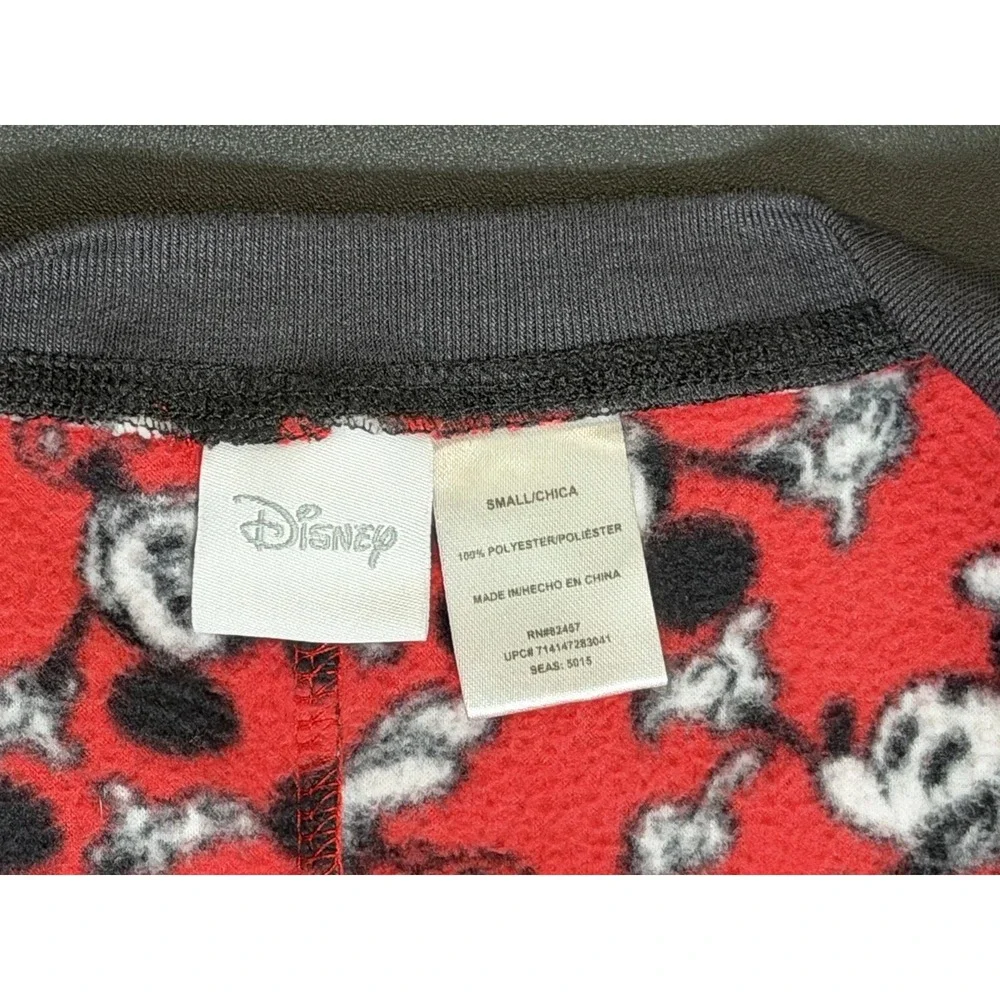 Disney Mickey Mouse Red Footed Pajamas Women's Small Gently Used - Picture 6 of 15